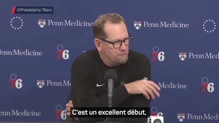 76ers - Nick Nurse encense la première de VJ Edgecombe