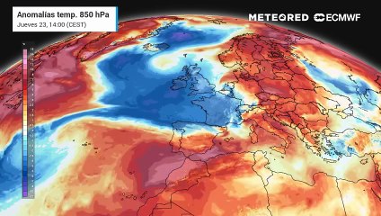 Una masa de aire polar irrumpirá en España este domingo