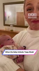 5-Week-Old Baby Copies Aunt — Adorable Reaction Will Make You Laugh!|| Heartsome 💖