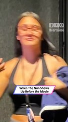 Man Dressed as The Nun Pranks Moviegoers — Hilarious Reactions!|| Heartsome 💖