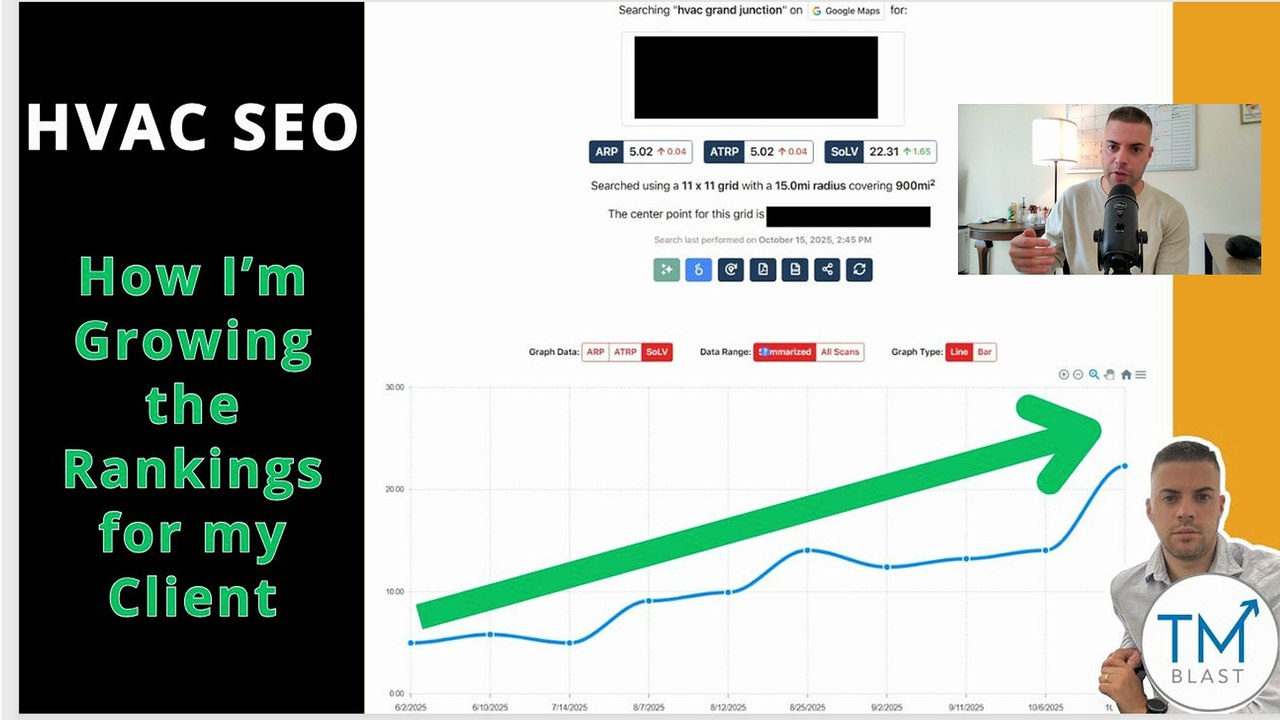 HVAC SEO Keyword Growth for My Client