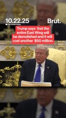 Trump confirms they actually will be demolishing the entire East Wing and that it’ll cost $50 million more to do so.