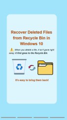 How to Recover Deleted Files from Recycle Bin in Windows 10