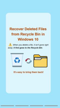 How to Recover Deleted Files from Recycle Bin in Windows 10