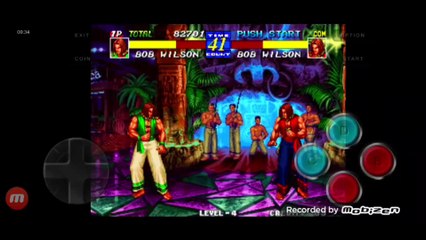 Fatal Fury 3 Bob Wilson vs Bob Wilson clone fala de vitória do Bob Wilson em português
