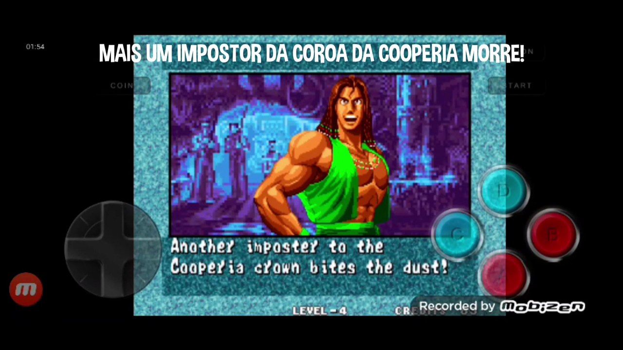 Fatal Fury 3 Bob Wilson vs Bob Wilson clone fala de vitória do Bob Wilson em português