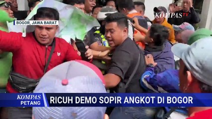 Protes Penghapusan Angkot Tua, Demo Sopir di Balai Kota Bogor Ricuh | KOMPAS PETANG