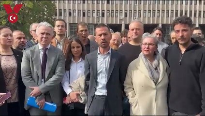 CVP Genel Başkanı Serkan Öz duruşma sonrası basın açıklaması