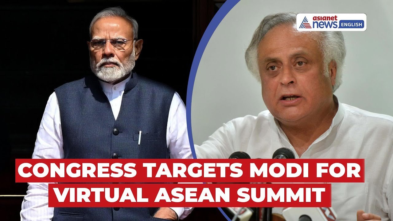 Congress Targets PM Modi Over Virtual Attendance at 47th ASEAN-India Summit