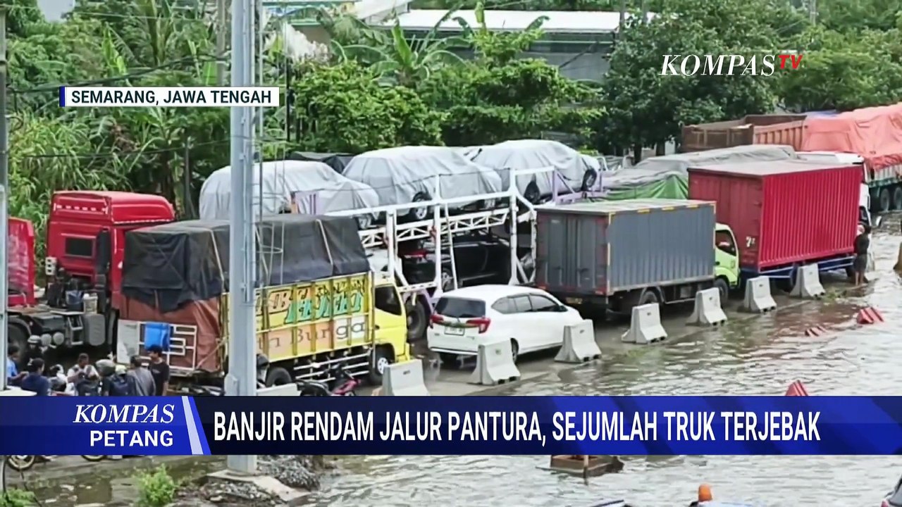 Terjebak Banjir yang Rendam Jalur Pantura, Pengemudi Truk: Terjebak di Jalan Hingga Satu Malam