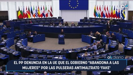 El PP denuncia en la UE que el Gobierno "abandona a las mujeres" por las pulseras antimaltrato 'fake'
