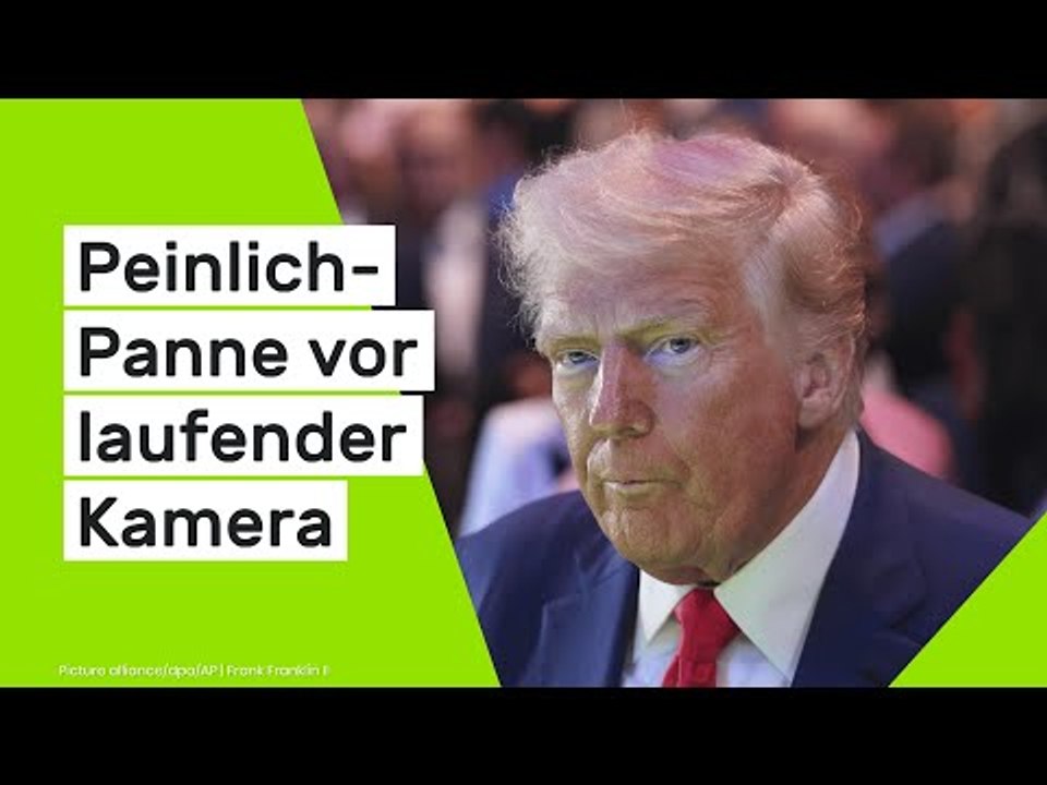 Donald Trump: Peinlich-Panne vor laufender Kamera - Trump scheitert an Botschafter-Namen