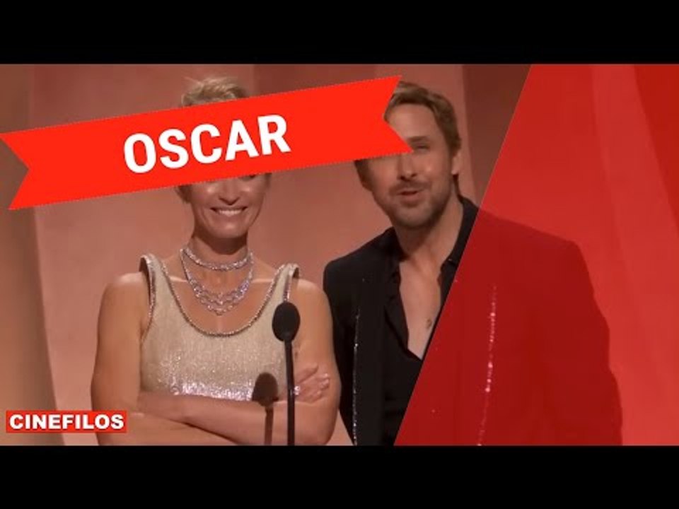 Emily Blunt e Ryan Gosling "litigano" agli Oscar 2024 per Barbenheimer