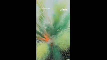 Un immense feu d'artifice pour la fermeture du centre Pompidou