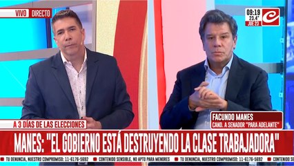 Facundo Manes: "Nos gobierna un partido corrupto asociado a la narcopolítica