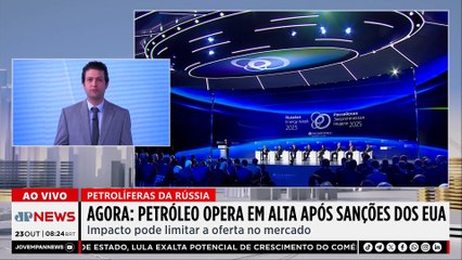 Petróleo dispara com sanções de Trump a petroleiras russas; Alan Ghani analisa