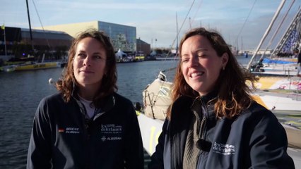 TRANSAT CAFÉ L'OR Le Havre Normandie 2025 - Interview avec Sasha Laniėce & Sanni Beucke I Class40 ALDERAN