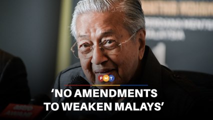 Dr M concedes no constitutional change under Anwar’s govt to weaken Malays
