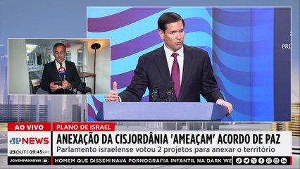 Marco Rubio diz que anexação da Cisjordânia ameaça acordo de paz