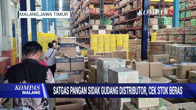 Satgas Pangan Polda Jatim Sidak Distributor Toko Modern, Cek Stok Beras