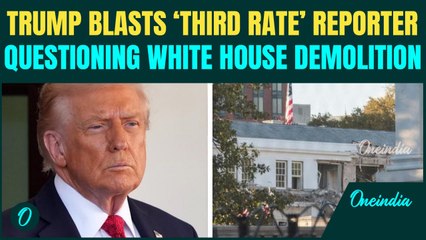 ON CAM: Trump SHOUTS on LIVE TV, Explodes at Reporter Over White House Demolition | ‘Third Rate…’