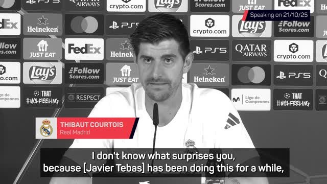 Tebas responds to Real Madrid & Courtois regarding Miami match