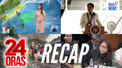 24 Oras: (Part 2) Masamang panahon at update sa dating Bagyong Salome | PBBM, kumpiyansang maibabalik ang tiwala ng marami sa gobyerno | Hiling ng kampo ni Alice Guo, atbp.