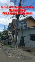 Parish of St. Anthony of Padua Along Mabini Street in Pila, Laguna, Philippines