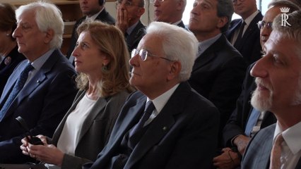 Mattarella all'inaugurazione della mostra "Tesori dei Faraoni"
