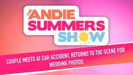 Couple Meets At Car Accident, Returns To The Scene For Wedding Photos