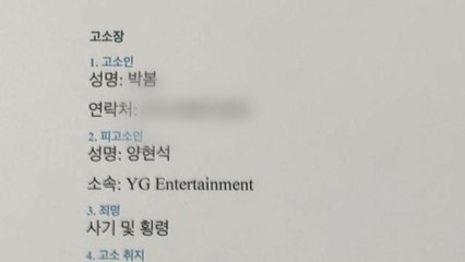 2NE1 박봄, 돌연 "양현석 고소"...소속사 "치료 전념" / YTN