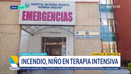 Niño herido tras incendio en su vivienda, fue ingresado a terapia intensiva, otras tres personas también fueron afectadas