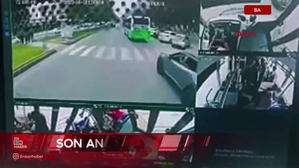 Batman'da yola fırlayan çocuk otobüsün altında kalmaktan son anda kurtuldu