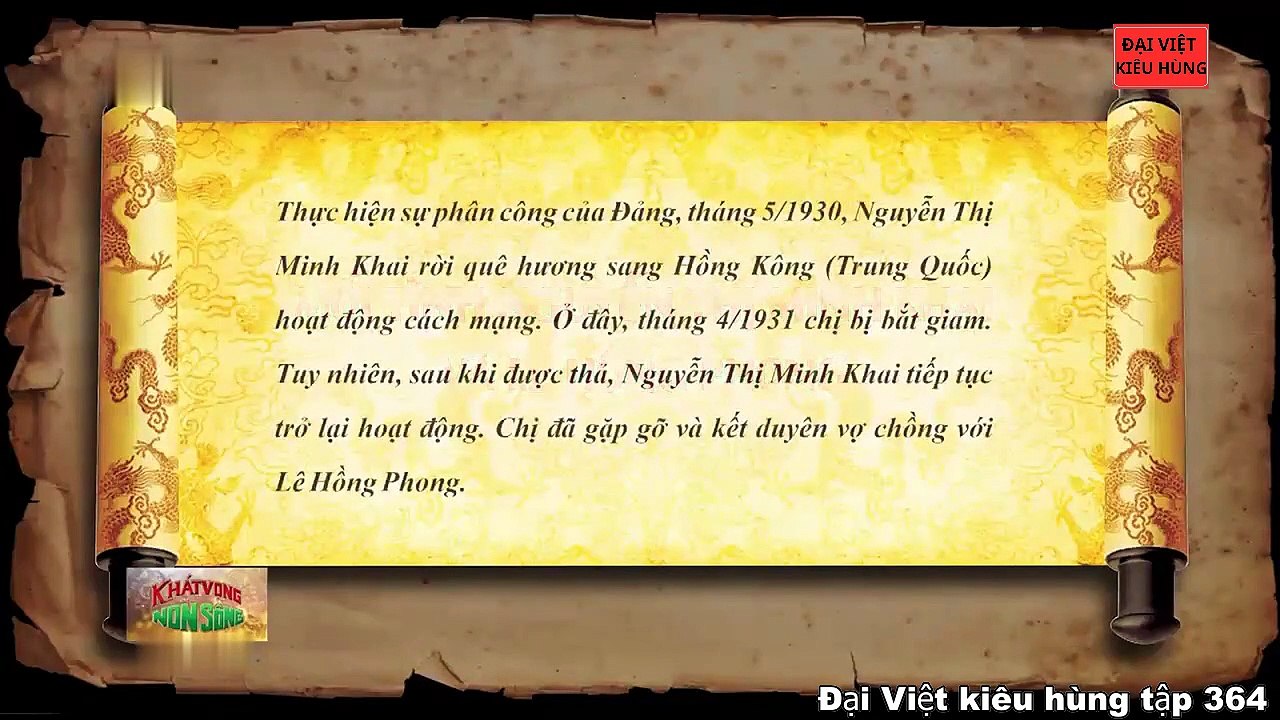 364 Đại Việt kiêu hùng - Mối tình Nguyễn Thị Minh Khai và Lê Hồng Phong