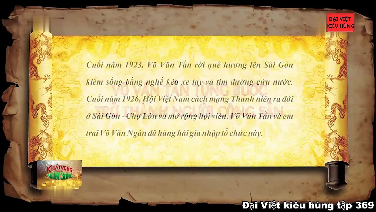 369 Đại Việt kiêu hùng - Quá trình Võ Văn Tần tham gia cách mạng