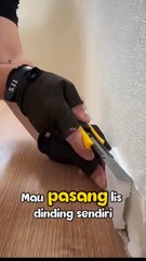 Cara Pasang Lis Dinding / Skirting Board Mudah & Rapi | DIY Interior Rumah Minimalis