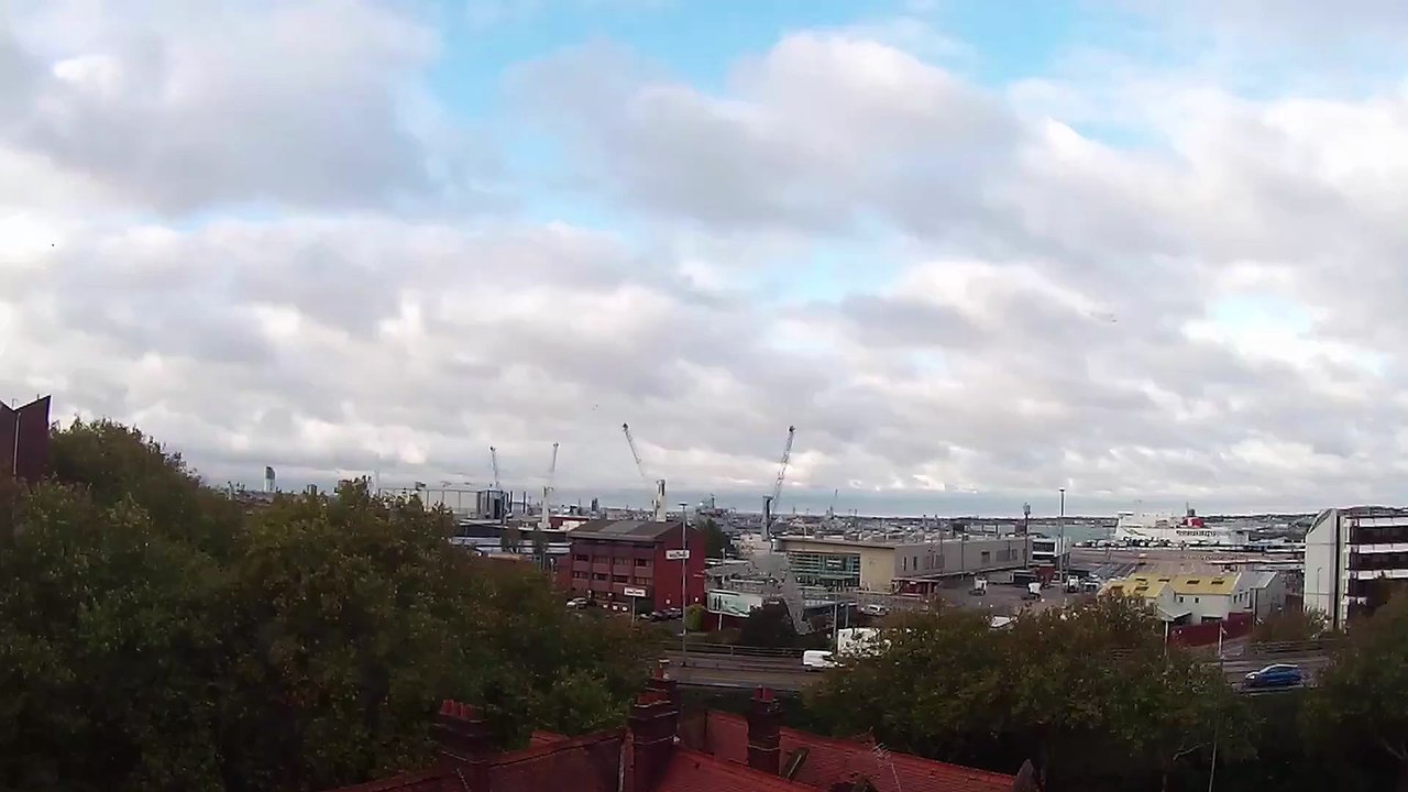 Storm Benjamin in Portsmouth - timelapse capture from North End