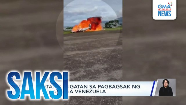 2 patay, 2 sugatan sa pagbagsak ng eroplano sa Venezuela | Saksi