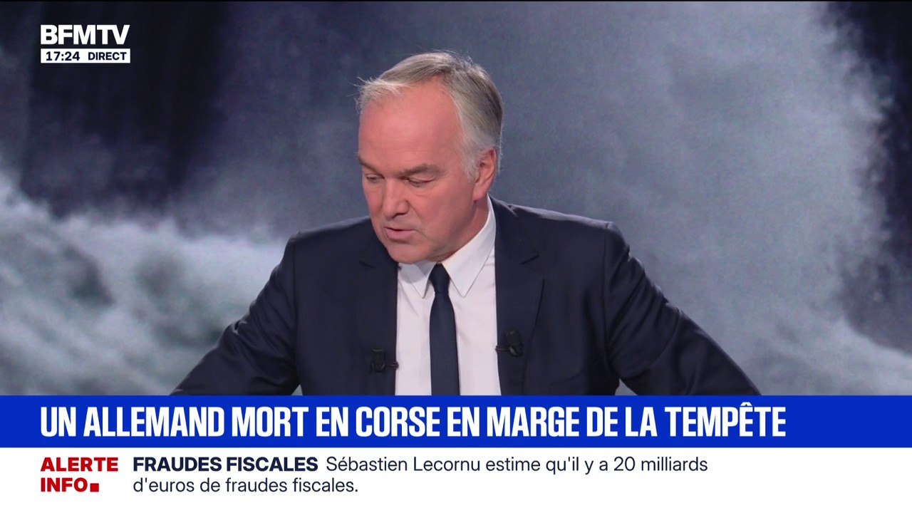 Tempête Benjamin: un touriste allemand meurt en Corse, emporté par la crue d'une rivière