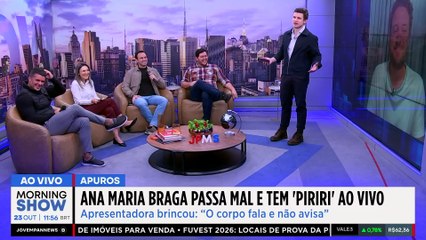 Ana Maria Braga PASSA MAL ao vivo e DEIXA o ESTÚDIO às pressas; VEJA