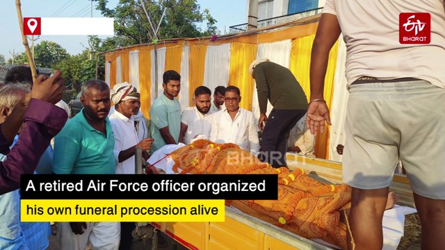 Retired IAF Warrant Officer Hosts His Own Funeral To Mark Opening Of Village Crematorium In Gaya