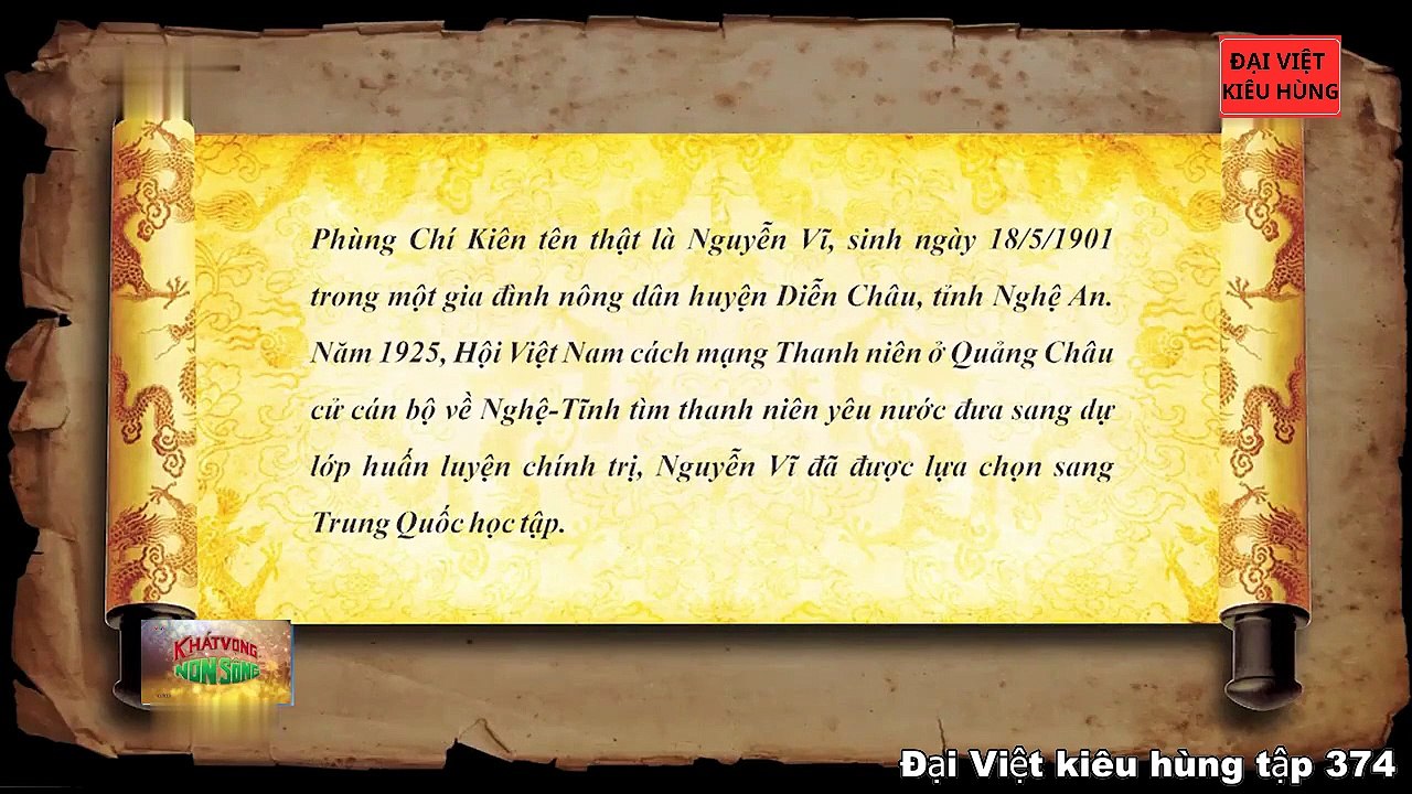 374 Đại Việt kiêu hùng - Phùng Chí Kiên người được Bác Hồ truy phong cấp tướng đầu tiên năm 1947