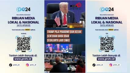 Trump Puji Prabowo dan ASEAN: Sentuhan Anda Ubah Segalanya Jadi Emas
