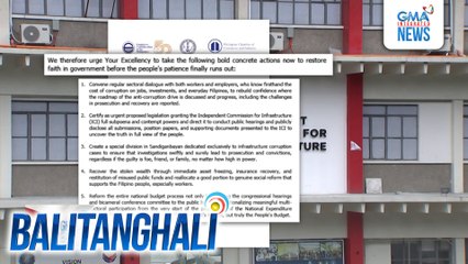 Hamon ng ilang grupo ng negosyante at manggagawa kay PBBM - Gumawa ng matapang at konkretong aksiyon para labanan ang katiwalian! | Balitanghali