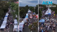 Drone footage of the Gymea Village Festival 2025