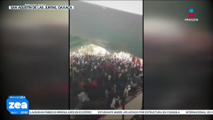 VIDEO: Se desata pelea campal en San Agustín de las Juntas, Oaxaca