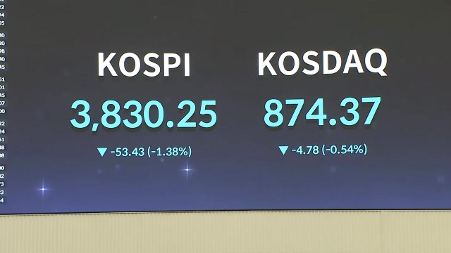 코스피 사상 첫 3,900 돌파 후 3,840선 후퇴 / YTN