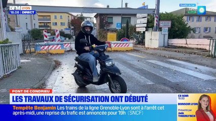 Pont de Condrieu : les travaux de sécurisation ont débuté
