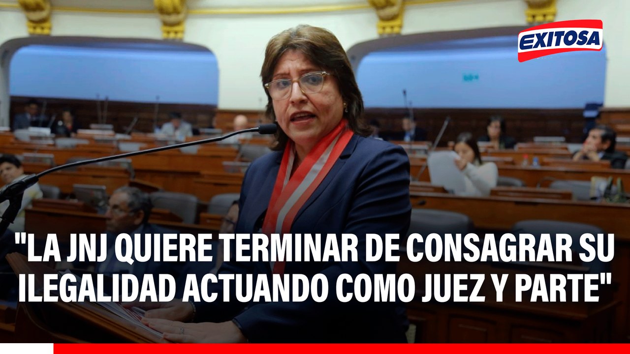Delia Espinoza: "La JNJ quiere terminar de consagrar su ilegalidad actuando como juez y parte"