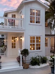Coastal White Cottage – A Dream Home by the Sunset